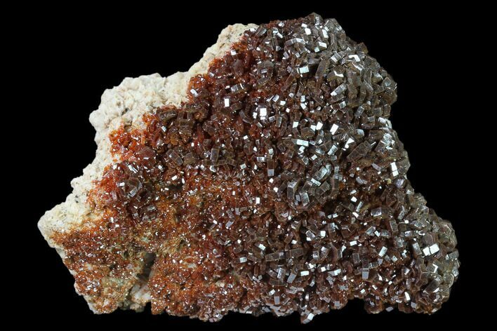 Ruby Red Vanadinite Crystals on Barite - Morocco #134707